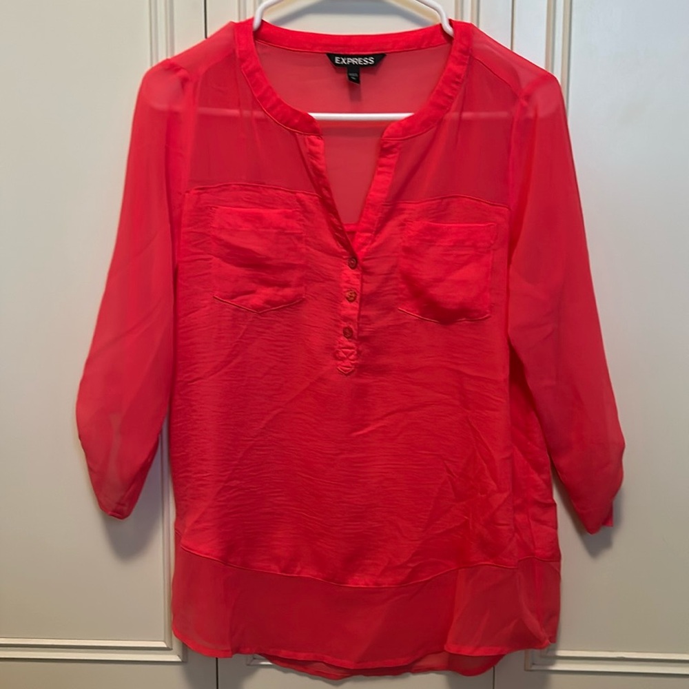 Express XS Watermelon Blouse